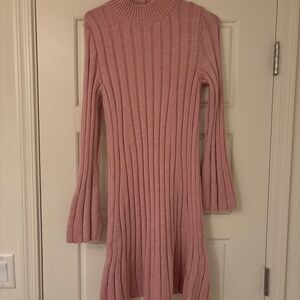 NWOT Anthropologie sweater dress pink